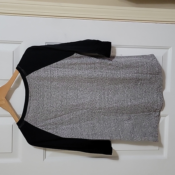 Basic baseball tee, forever 21, M, grey/black - Picture 2 of 5